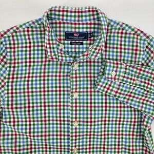 Vineyard Vines Boys Whale Shirt Sz M 12-14
